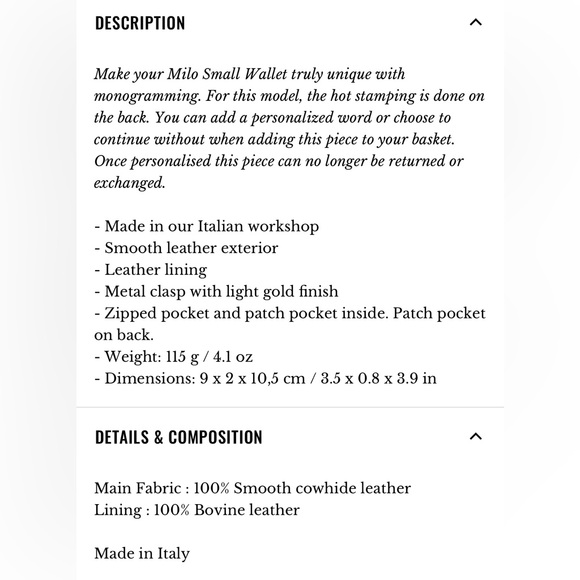 Small Milo Wallet Sézane - Picture 8 of 8